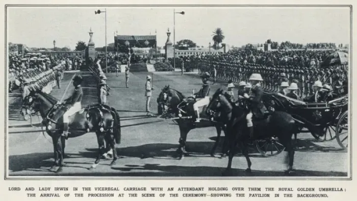 Framed Print : Opening of the new Council House at New Delhi