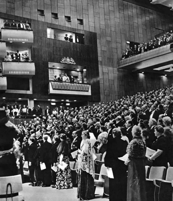 Framed Print : Opening of Royal Festival Hall, South Bank, London