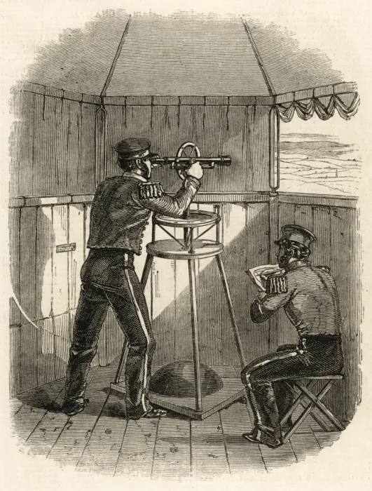 Framed Print : Ordnance Survey Observatory, London, 1848