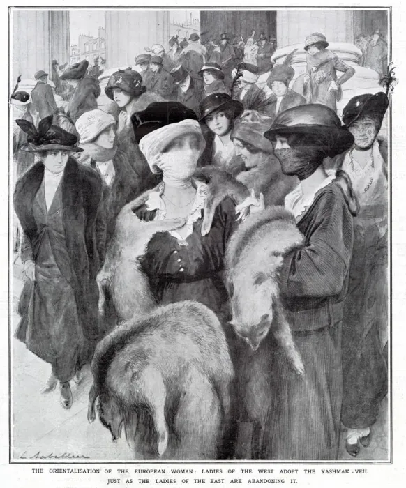 Framed Print : The Orientalism of the European Woman, 1913
