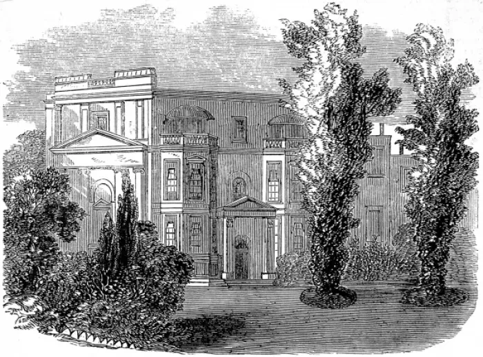 Framed Print : Orleans House, Richmond, 1858 Framed Print : Orleans House, Richmond, 1858