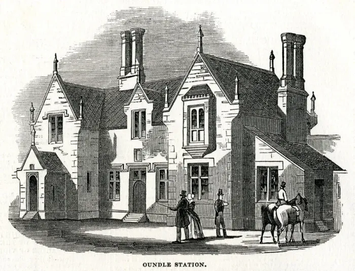 Framed Print : Oundle railway station, Northamptonshire