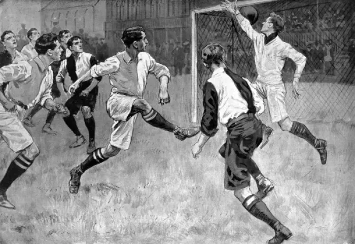 Framed Print : Oxford University vs. Cambridge University Football Match, 1 Framed Print : Oxford University vs. Cambridge University Football Match, 1