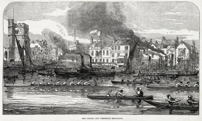 Framed Print : OXFORD V CAMBRIDGE 1846