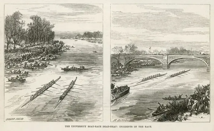 Framed Print : Oxford V Cambridge 1877 Framed Print : Oxford V Cambridge 1877