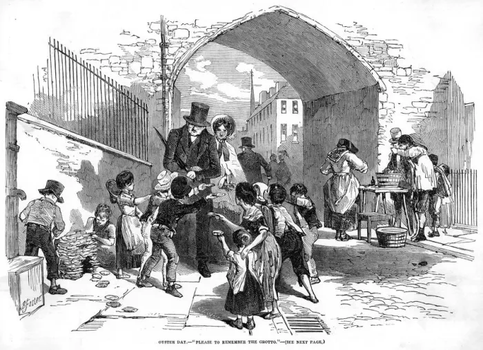 Framed Print : Oyster Day 1851 Framed Print : Oyster Day 1851
