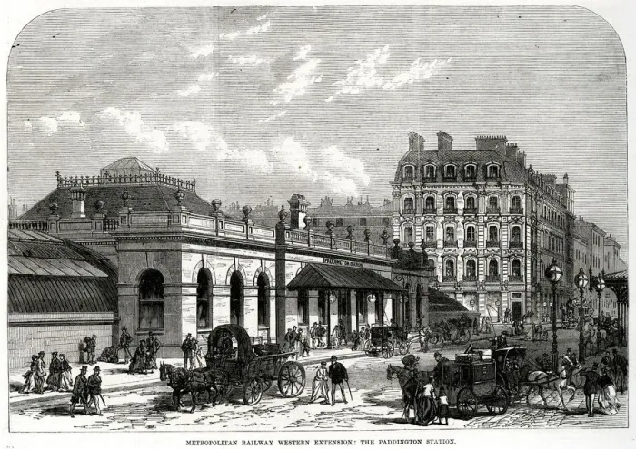 Framed Print : Paddington Station 1868 Framed Print : Paddington Station 1868