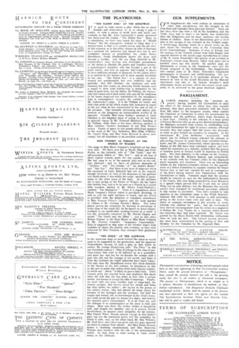Framed Print : Page from The Illustrated London News, 30th November 1912 Framed Print : Page from The Illustrated London News, 30th November 1912