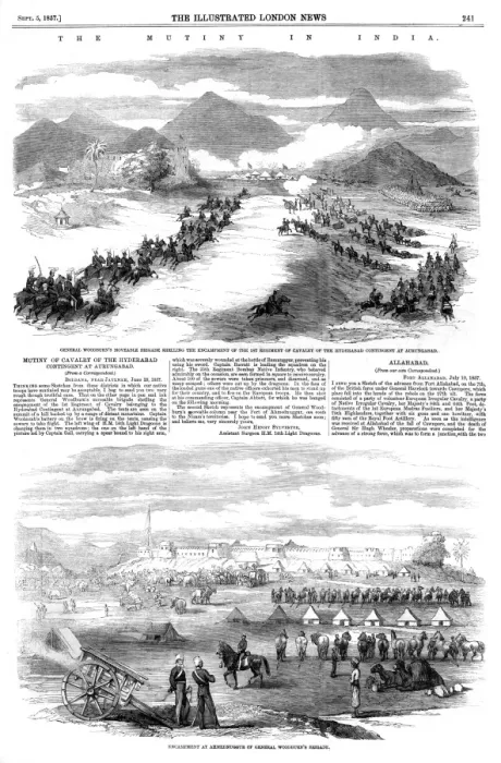 Framed Print : A page from The Illustrated London News, 5th September 1857 Framed Print : A page from The Illustrated London News, 5th September 1857