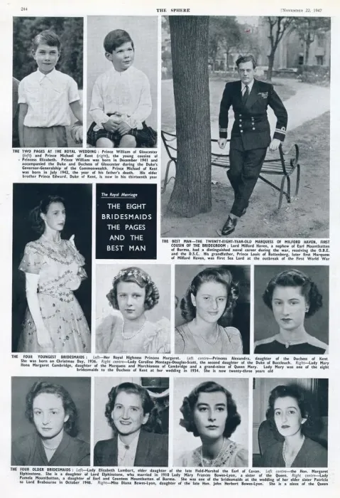 Framed Print : Page from The Sphere featuring photographs of the best man Framed Print : Page from The Sphere featuring photographs of the best man