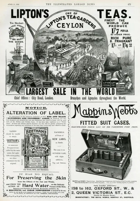 Framed Print : Page of Victorian advertisements 1896 Framed Print : Page of Victorian advertisements 1896