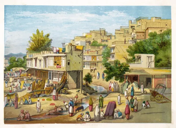 Framed Print : Pakistan / Peshawar 1857 Framed Print : Pakistan / Peshawar 1857