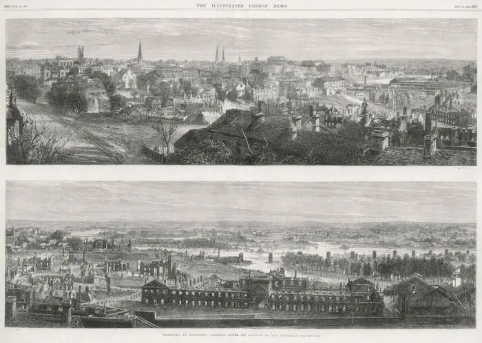 Framed Print : Panorama of Richmond, Virginia after capture by Federals Framed Print : Panorama of Richmond, Virginia after capture by Federals
