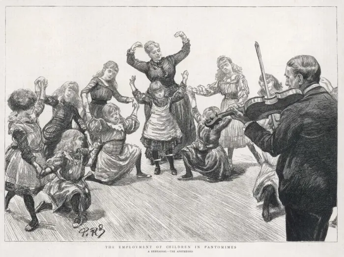 Framed Print : Pantomime Rehersal / Kids Framed Print : Pantomime Rehersal / Kids