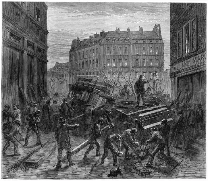 Framed Print : Paris Barricades Framed Print : Paris Barricades