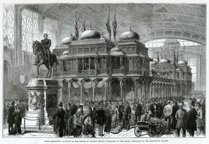 Framed Print : Paris exhibition 1878, pavilion of Indian collection Framed Print : Paris exhibition 1878, pavilion of Indian collection