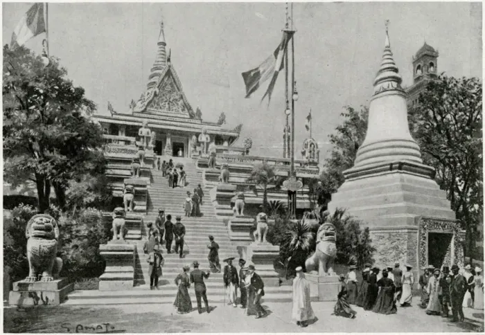Framed Print : Paris Exhibition - Indo-China exhit 1910 Framed Print : Paris Exhibition - Indo-China exhit 1910