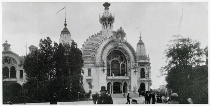 Framed Print : Paris Exhibition - Palace of science, letters and art 1900 Framed Print : Paris Exhibition - Palace of science, letters and art 1900