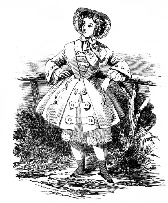 Framed Print : Paris fashions for September, 1851
