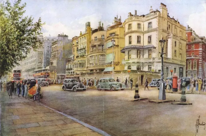 Framed Print : Park Lane in 1938 Framed Print : Park Lane in 1938