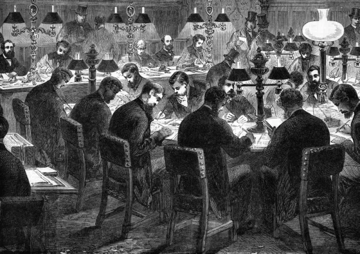 Framed Print : Parliament Reporter Room