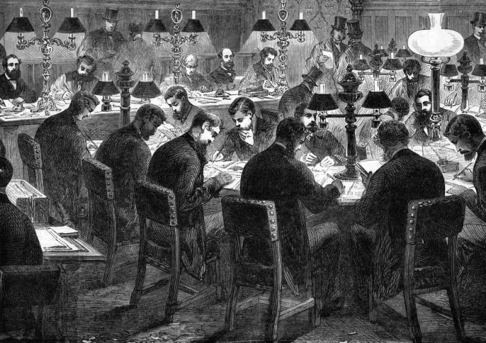Framed Print : PARLIAMENT REPORTER ROOM