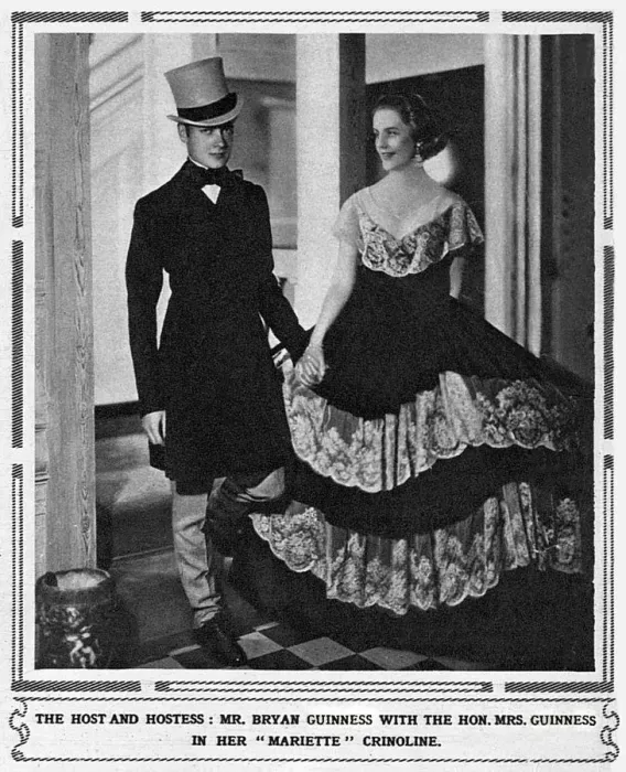 Framed Print : Party hosts Mr Bryan Guinness (1905-1992) and his wife (Diana Mitford) in her Mariette Framed Print : Party hosts Mr Bryan Guinness (1905-1992) and his wife (Diana Mitford) in her Mariette