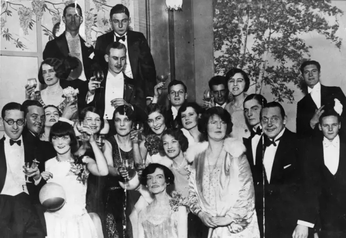 Framed Print : Party at Silver Slipper club featuring Kate Meyrick Framed Print : Party at Silver Slipper club featuring Kate Meyrick