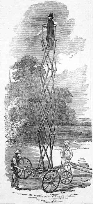 Framed Print : The patent elevator and observatory
