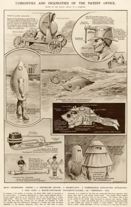 Framed Print : Patent Office Curiosities and Ingenuities