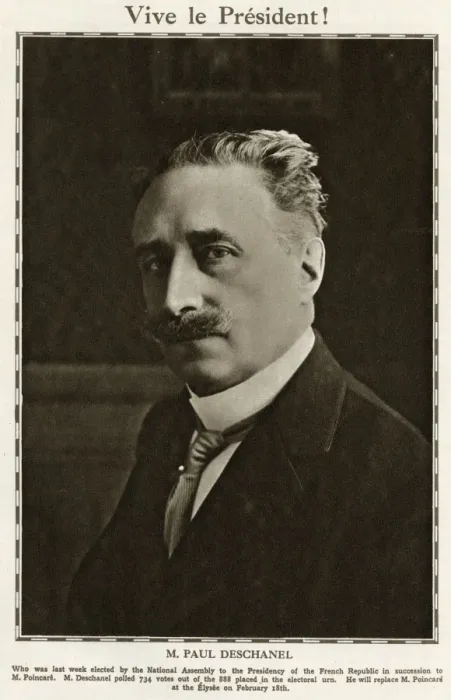 Framed Print : Paul Deschanel in 1920