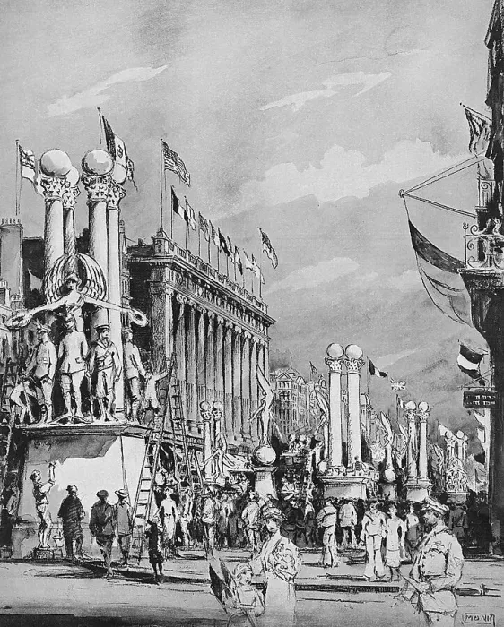 Framed Print : Peace Celebrations in London, July 1919 Framed Print : Peace Celebrations in London, July 1919