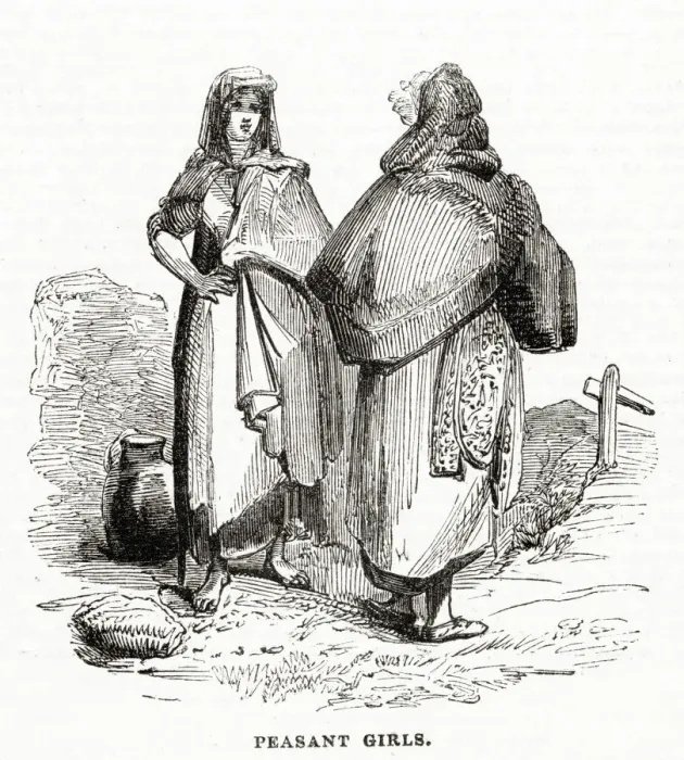 Framed Print : Two Peasant Girls ? Ireland Framed Print : Two Peasant Girls ? Ireland