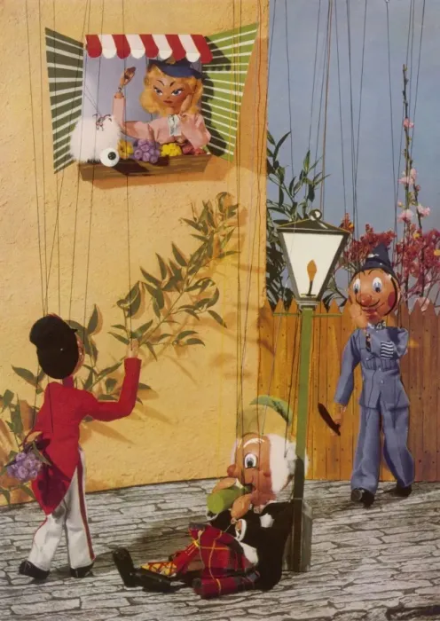 Framed Print : Pelham puppets