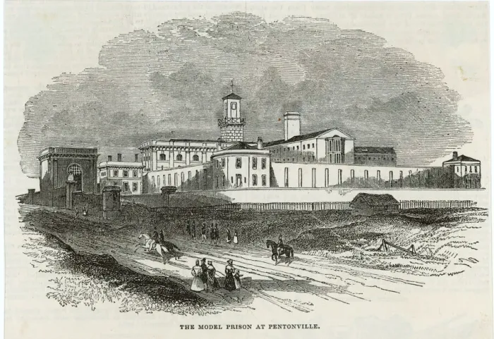 Framed Print : Pentonville Prison 1842 Framed Print : Pentonville Prison 1842