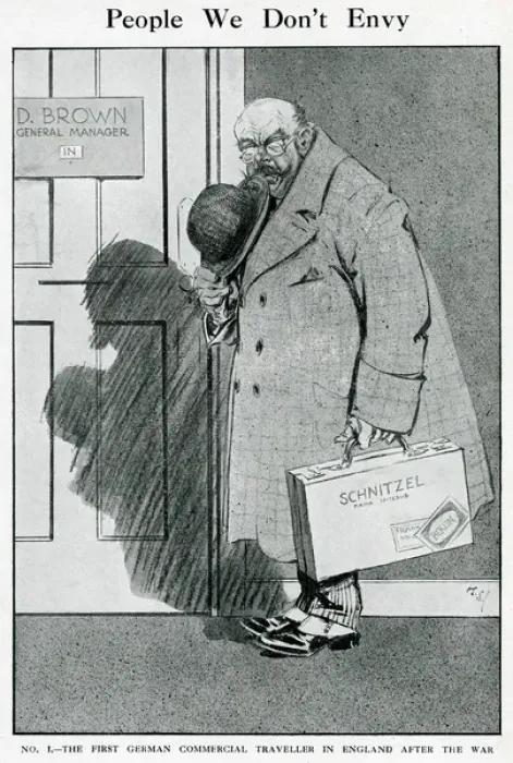 Framed Print : People We Don t Envy: No. 1: The first German salesman