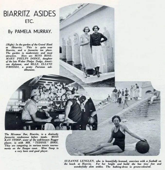 Framed Print : People on holiday at Biarritz, south west France