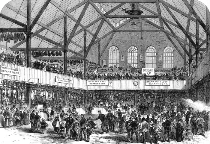 Framed Print : The Peoples Market, Whitechapel, London, 1868 Framed Print : The Peoples Market, Whitechapel, London, 1868