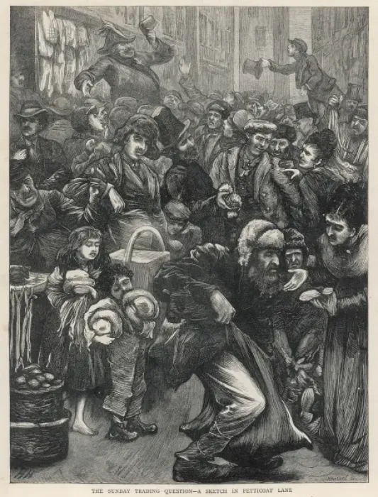 Framed Print : Petticoat Lane Market Framed Print : Petticoat Lane Market