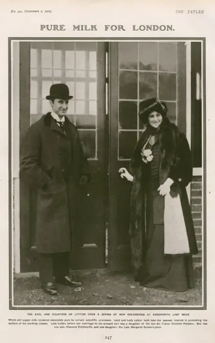Framed Print : Photo of the Earl and Countess of Lytton in the Tatler Framed Print : Photo of the Earl and Countess of Lytton in the Tatler