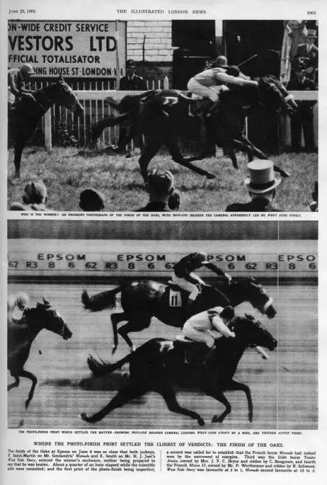 Framed Print : Photo finish compared Framed Print : Photo finish compared
