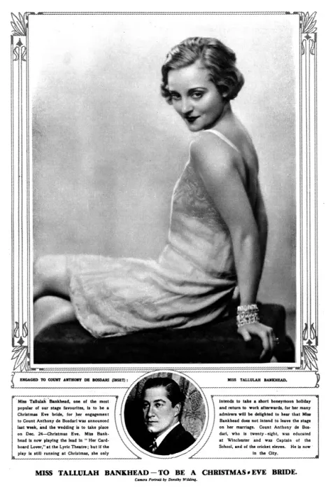 Framed Print : Photo of Miss Tallulah Bankhead in the Sketch Framed Print : Photo of Miss Tallulah Bankhead in the Sketch