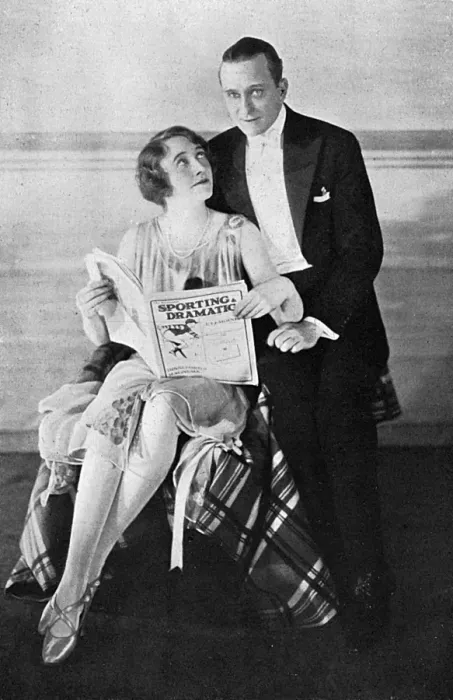 Framed Print : Photograph of Mr Lynne Overman and Miss Dorothy Tetley