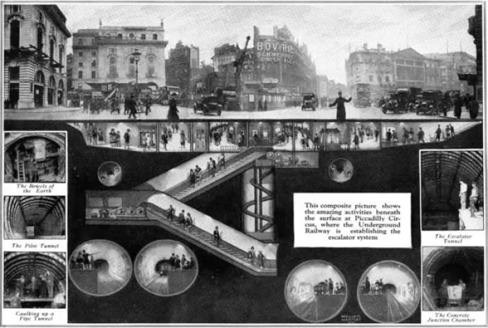 Framed Print : Piccadilly Circus - Above and Below Framed Print : Piccadilly Circus - Above and Below