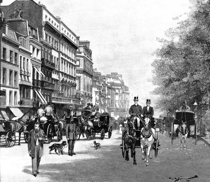 Framed Print : Piccadilly, London, 1895 Framed Print : Piccadilly, London, 1895