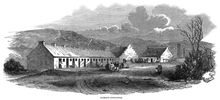 Framed Print : Pitmens Dwellings, Scot Framed Print : Pitmens Dwellings, Scot