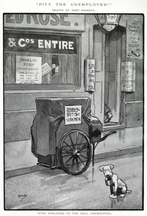 Framed Print : Pity the Unemployed by John Hassall