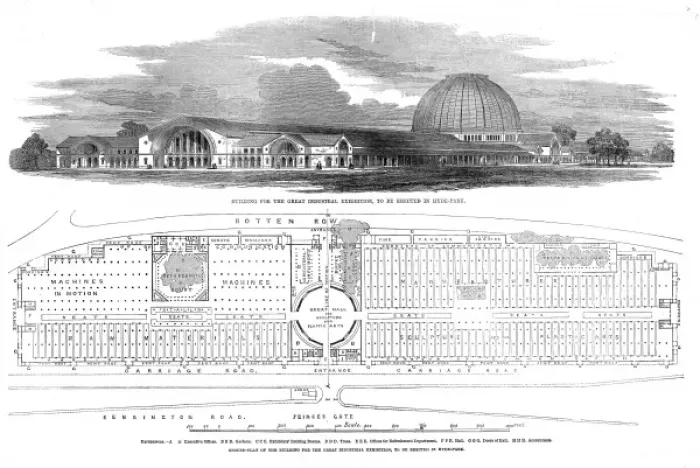 Framed Print : Plans for the Crystal Palace Framed Print : Plans for the Crystal Palace