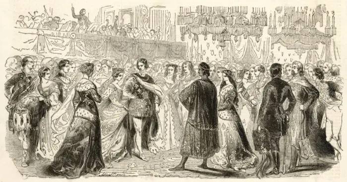 Framed Print : The Plantagenet Ball at Buckingham Palace