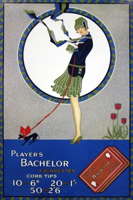 Framed Print : Players Bachelor cigarettes